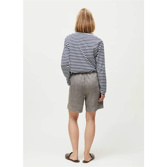 Aiayu Shorts Long Linen, Brown 